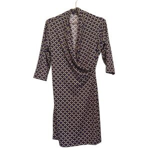 J. McLaughlin purple and gold equestrian dress.  Size large.